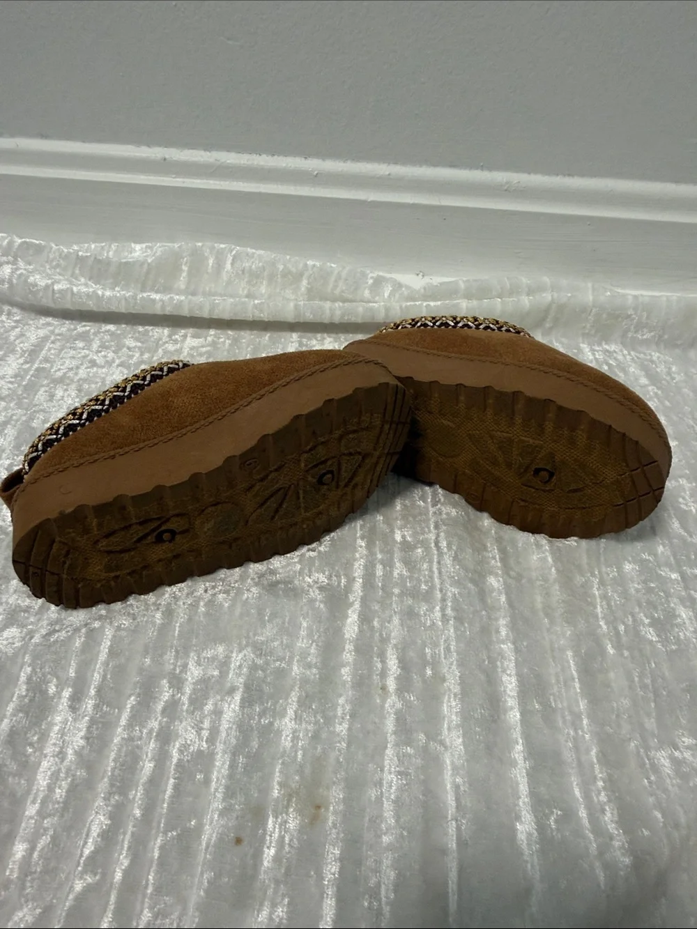 Kids Tan Cozy Slip-On Shoes